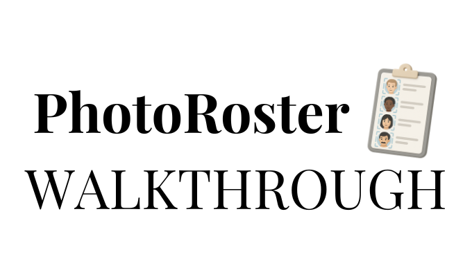 PhotoRoster Walkthrough resource cover